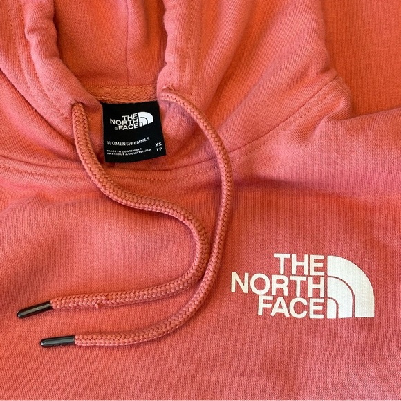 THE NORTH FACE Box NSE Never Stop Exploring Rose Salmon Pink Hoodie XS - Picture 8 of 12